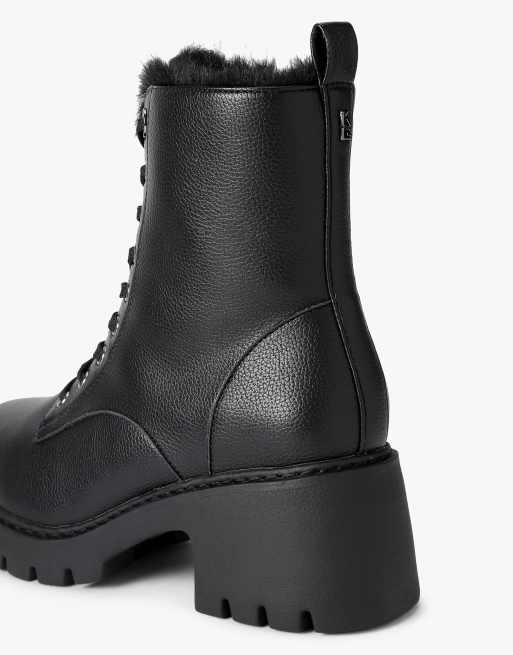 KG Kurt Geiger Tess lace up mid ankle boots in black, 3 of 4