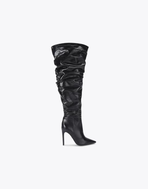 KG Kurt Geiger Tigerlily knee boots in black leather, 2 of 4