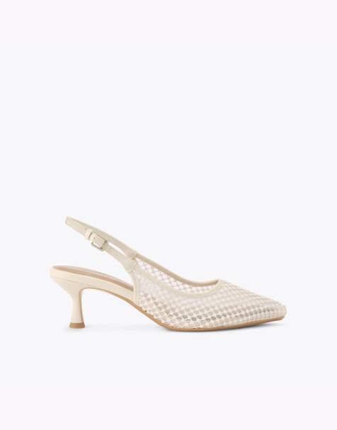 KG Kurt Geiger Tilly heeled shoes in bone combination - view 1