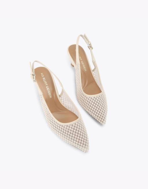 KG Kurt Geiger Tilly heeled shoes in bone combination, 2 of 4