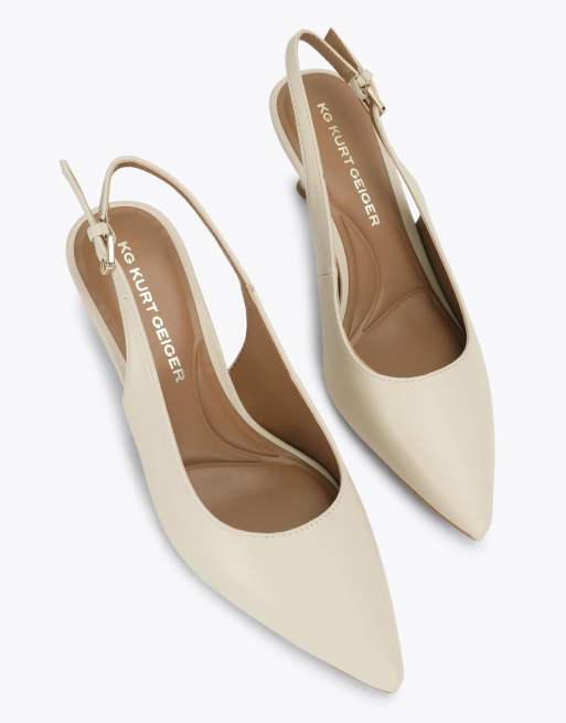 KG Kurt Geiger Tilly heeled shoes in bone, 2 of 4