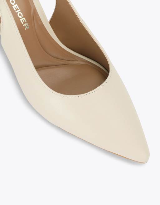 KG Kurt Geiger Tilly heeled shoes in bone, 4 of 4