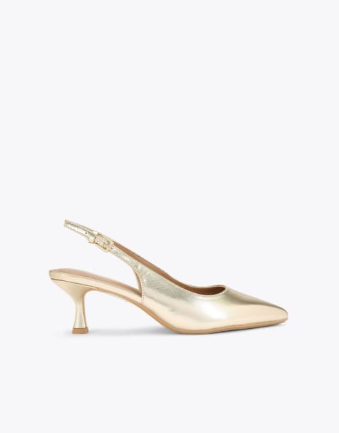 KG Kurt Geiger Tilly heeled shoes in gold - view 1