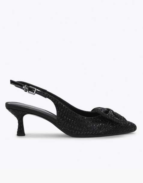 KG Kurt Geiger Tilly jewel bow heeled shoes in black - view 1