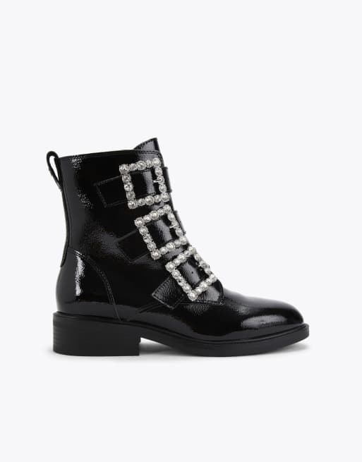 KG Kurt Geiger Tisha low ankle boots in black leather
