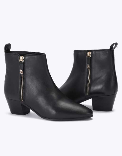 KG Kurt Geiger Topaz zip mid ankle boots in black, 4 of 4