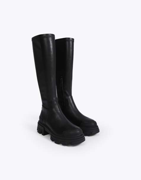 KG Kurt Geiger Trekker sock knee2 knee boots in black - view 1