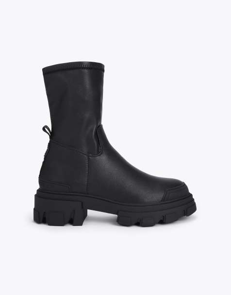 KG Kurt Geiger Trekker sock2 low ankle boots in black - view 1