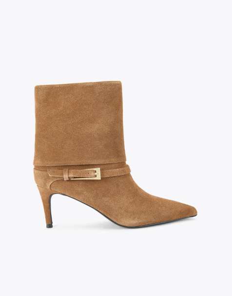 KG Kurt Geiger Trinity mid ankle boots in camel suede - view 1