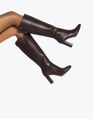  Trix knee boots in dark brown