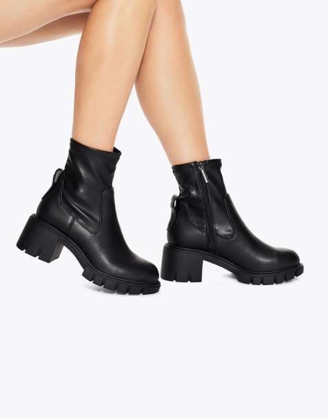 KG Kurt Geiger True sock mid ankle boots in black - view 1