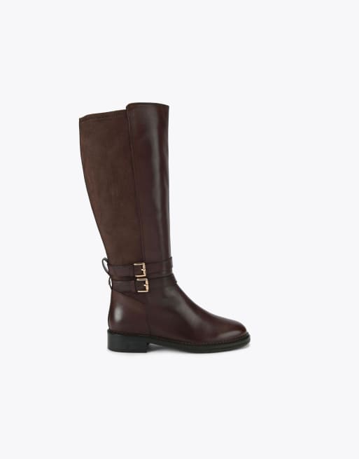 KG Kurt Geiger Trying knee boots in brown, 4 of 4