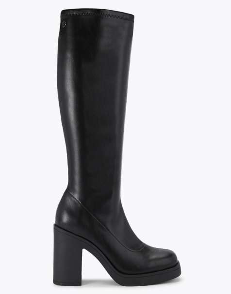 KG Kurt Geiger Twist knee boots in black - view 1