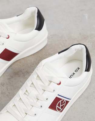 kurt geiger red trainers