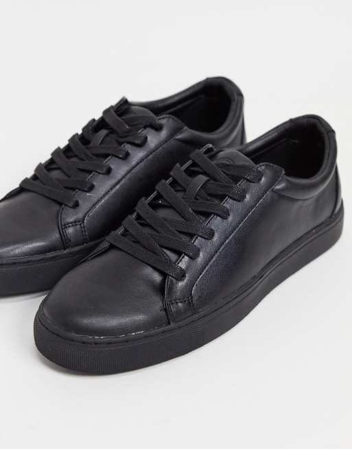 Kurt geiger cheap black trainers