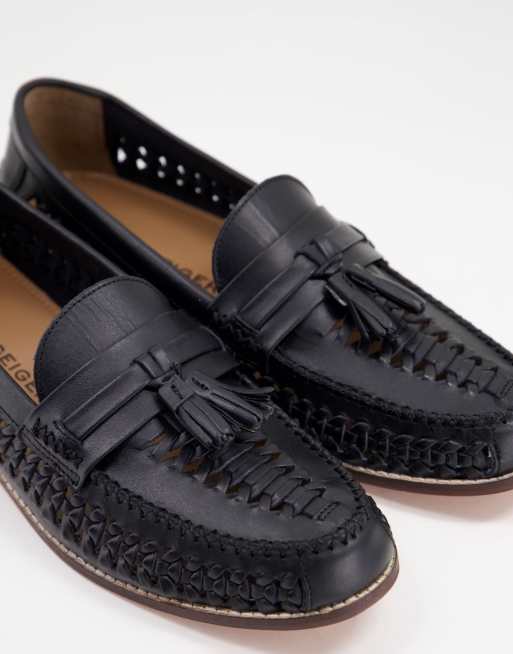 KG Kurt Geiger wide fit blake tassle loafers in black ASOS