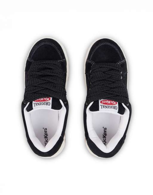 Kickers Arveil: Scarpe Da Ginnastica Unisex In Tela, Nero/Bianco, Taglia 45 EU