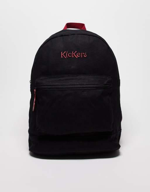 Ramkoers comfort hoofdstuk Kickers backpack in black with contrast straps | ASOS