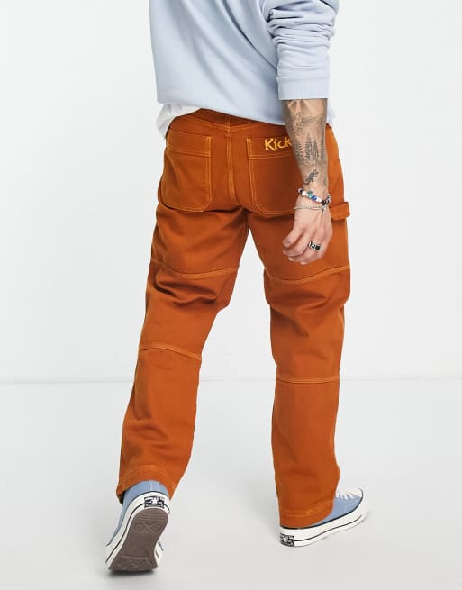 Orange carpenter hot sale pants