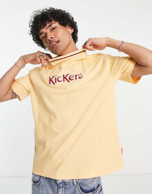 Kickers – Core – Blekorange t-shirt med påsydd logga