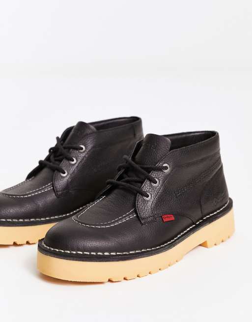 kickers boots black