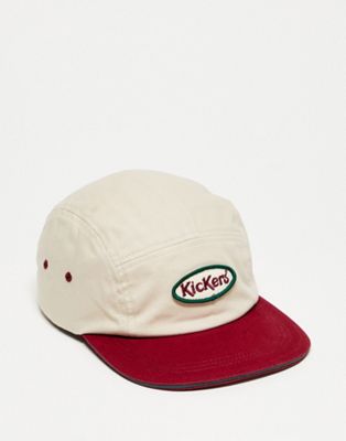 Kickers five panel cap in off white with contrast peak - ASOS Price Checker
