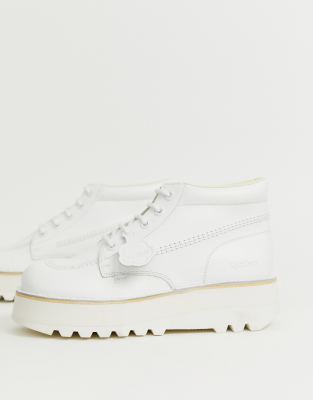 white platform kickers