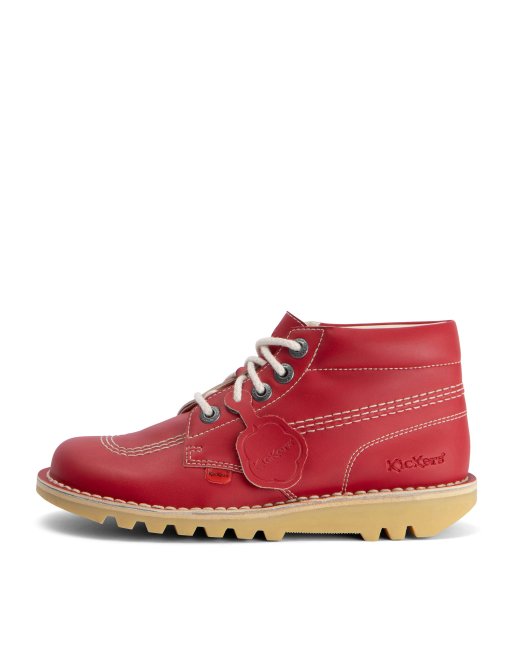 Kickers Hi vegan ankle boots in red