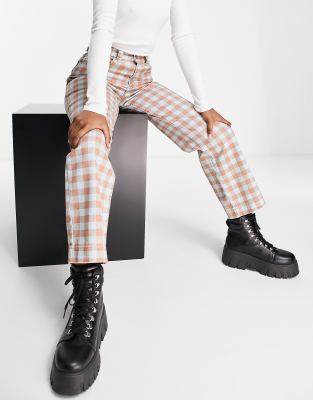 Kickers - Jeans med lige ben og broderet logo med kontrasttern