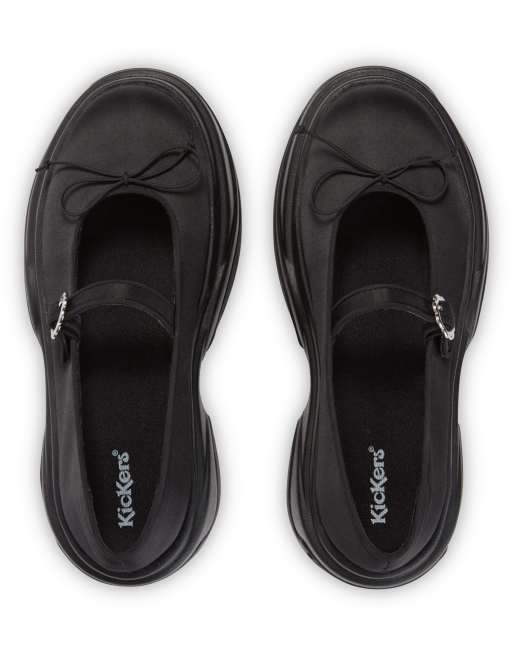 Kickers Kade ballet shoe in black ASOS