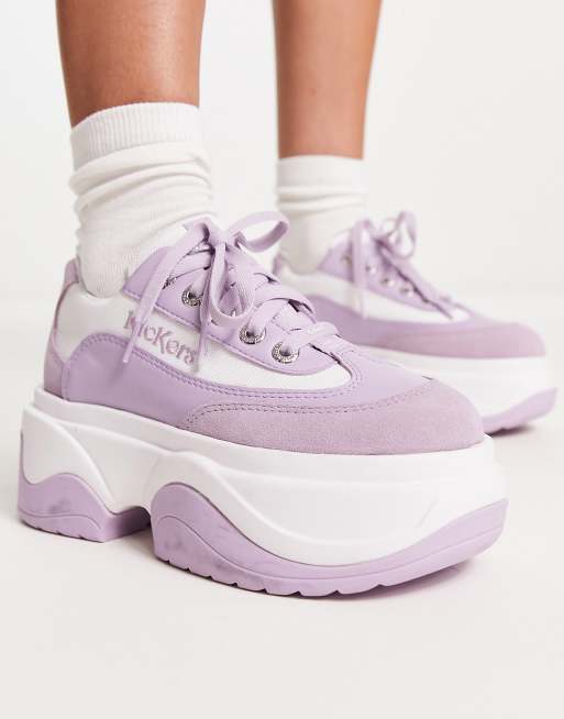 Kickers - Kade Lo - Lage sneakers met plateauzool in lila, Exclusief bij ASOS , 4 van 4