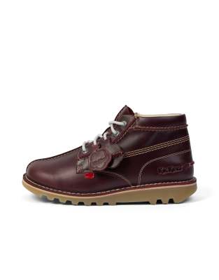  Kick hi central seam in dark red