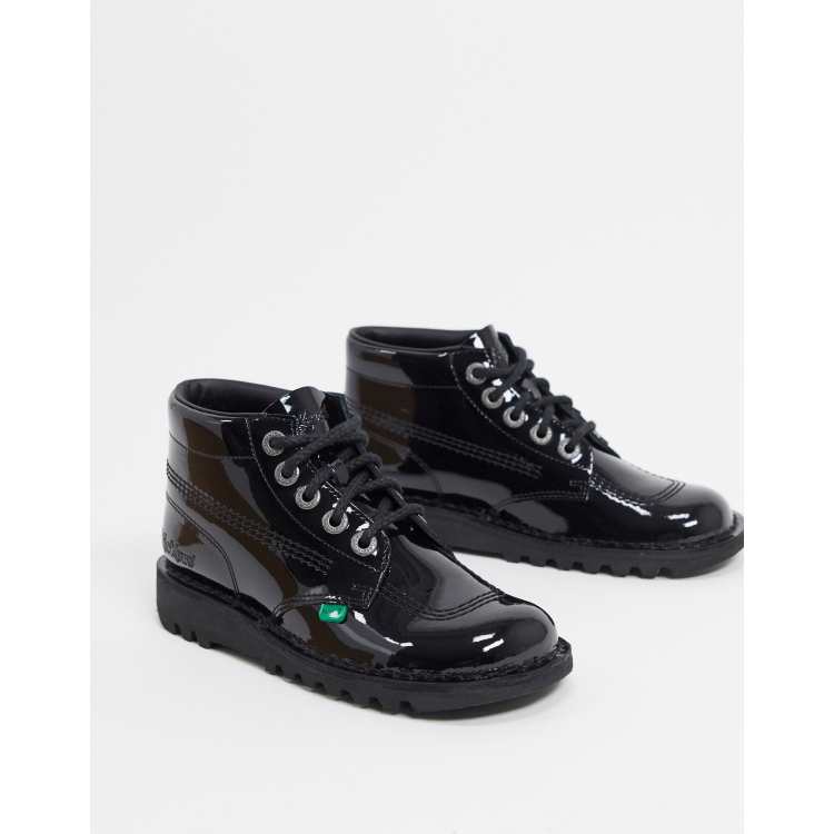 Stivaletti Kickers Kick Hi Quilt - Pelle Verniciata, Comodi E Antibatterici Per Bambine E Ragazze