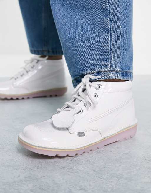 White on sale kickers shoes