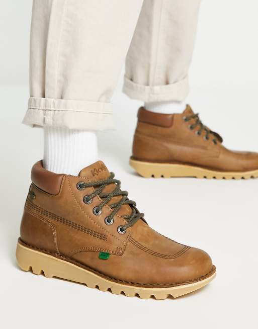 Kickers best sale tan boots