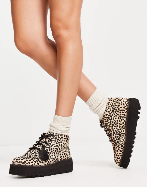 Kickers outlet leopard femme