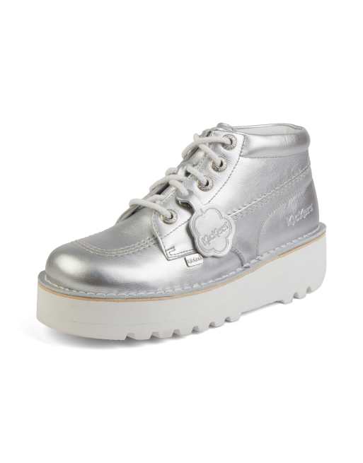 Kickers hotsell silver boots