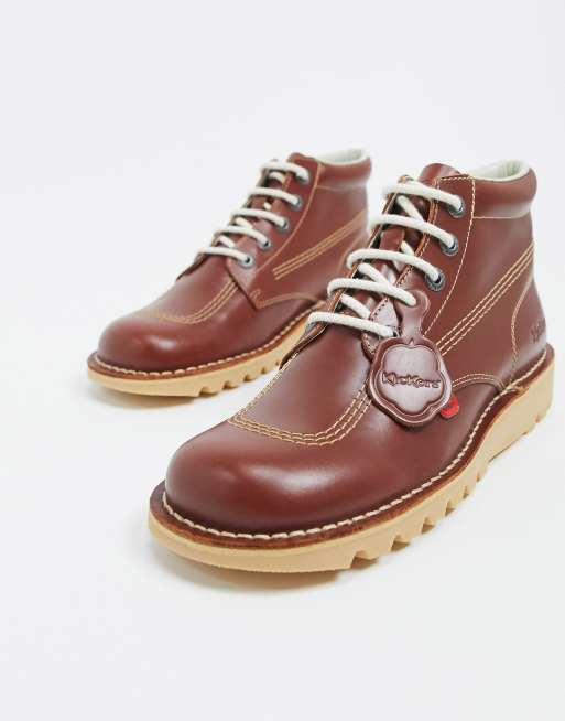 Kickers - Kick Hi – Stiefel aus hellbraunem Leder, 4 von 4