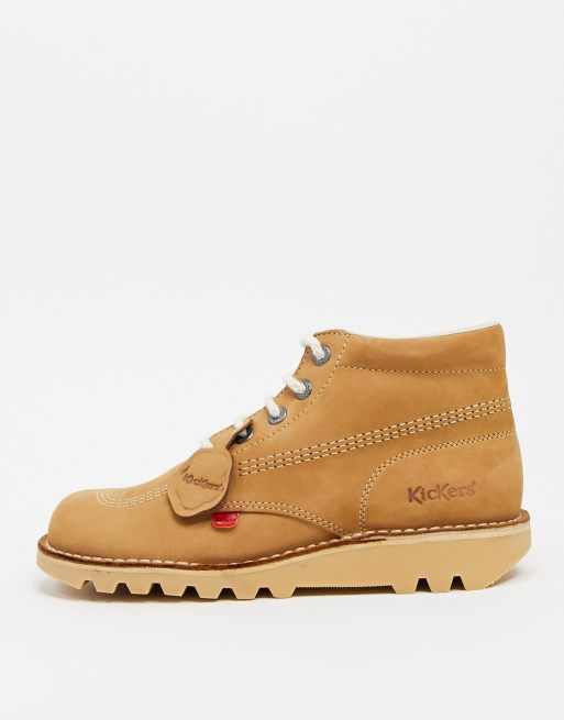 Kickers - Kick hi-støvler i beige nubuck, 3 af 4