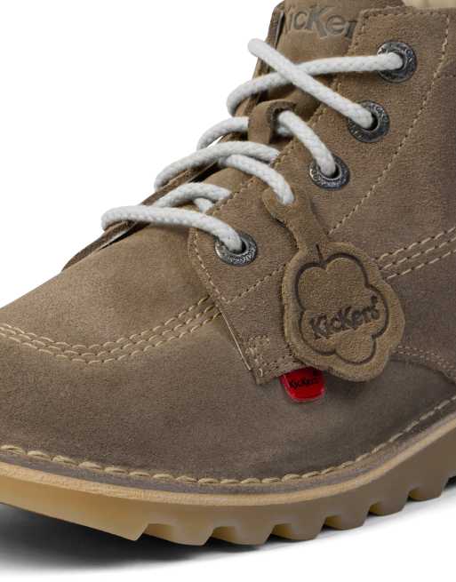 Kickers Kick hi suede in grey, 2 of 4
