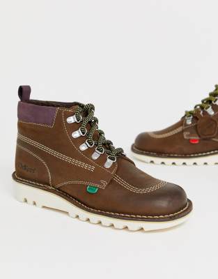 kickers suede boots