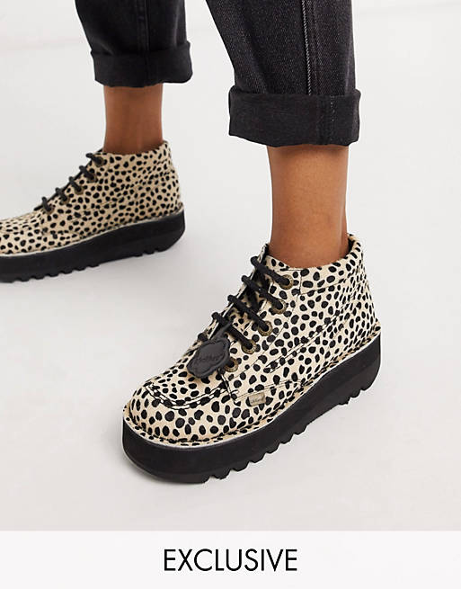  Boots/Kickers Kick Lo exclusive boots in leopard 