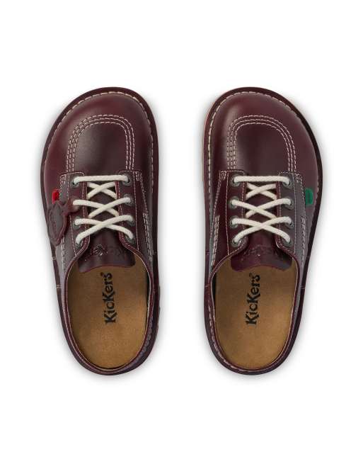 Kickers Kick mule in dark red, 2 of 4