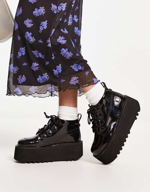 kickers platform boots