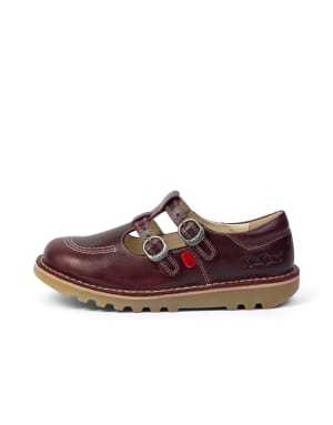 Kickers Kick t double in dark red
