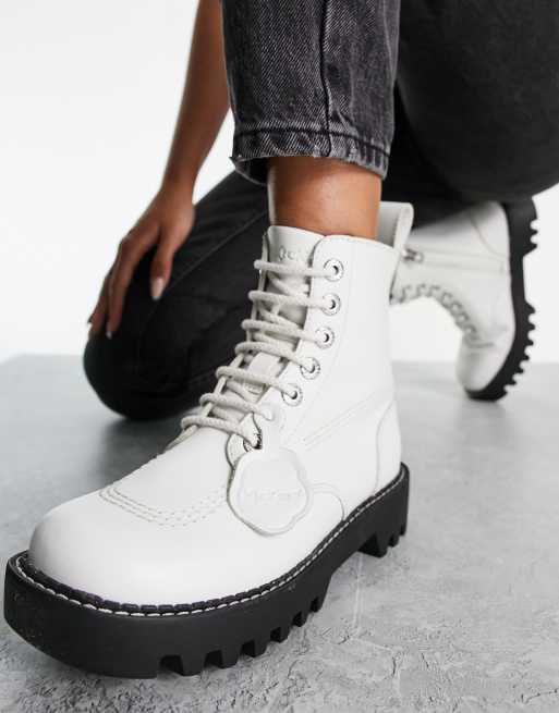 Kickers lace up on sale boots