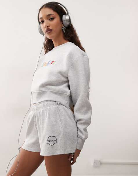 Kickers knit shorts in grey marl (part of a set) - view 1