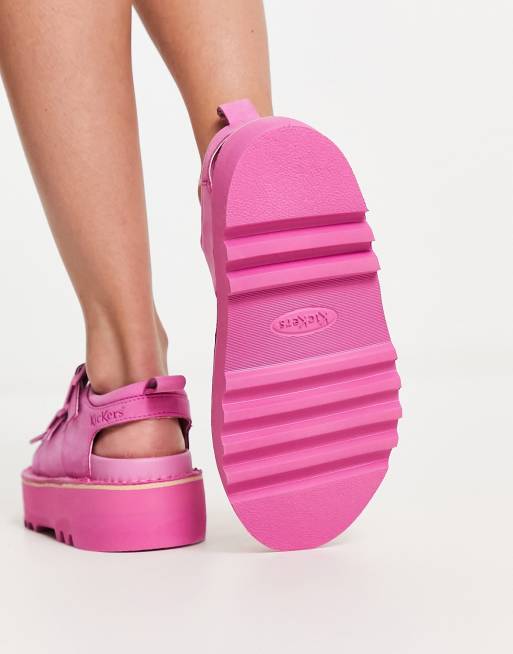 Sandales compensées store kickers femme