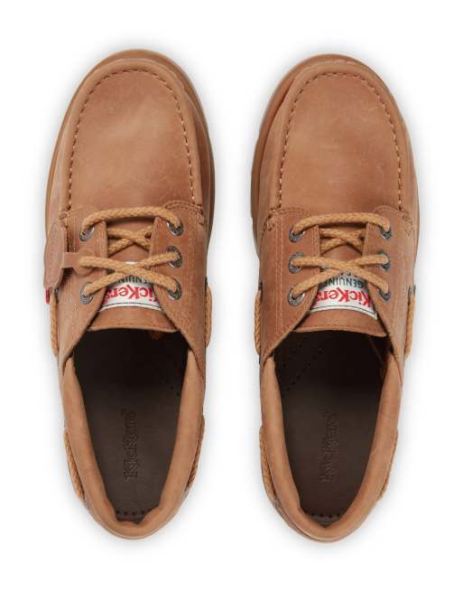 Kickers lennon boat shoes in brown exclusive to ASOS