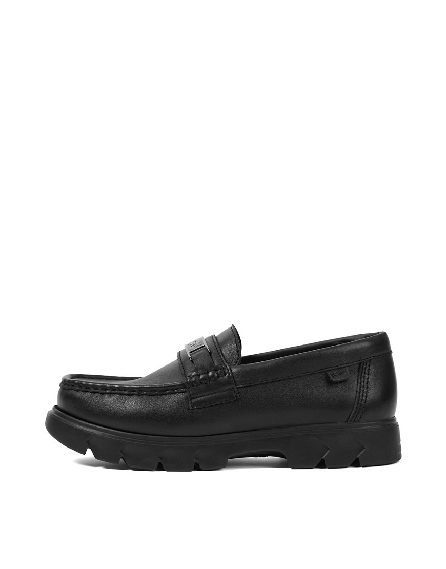 Kickers Lennon leather loafer in black